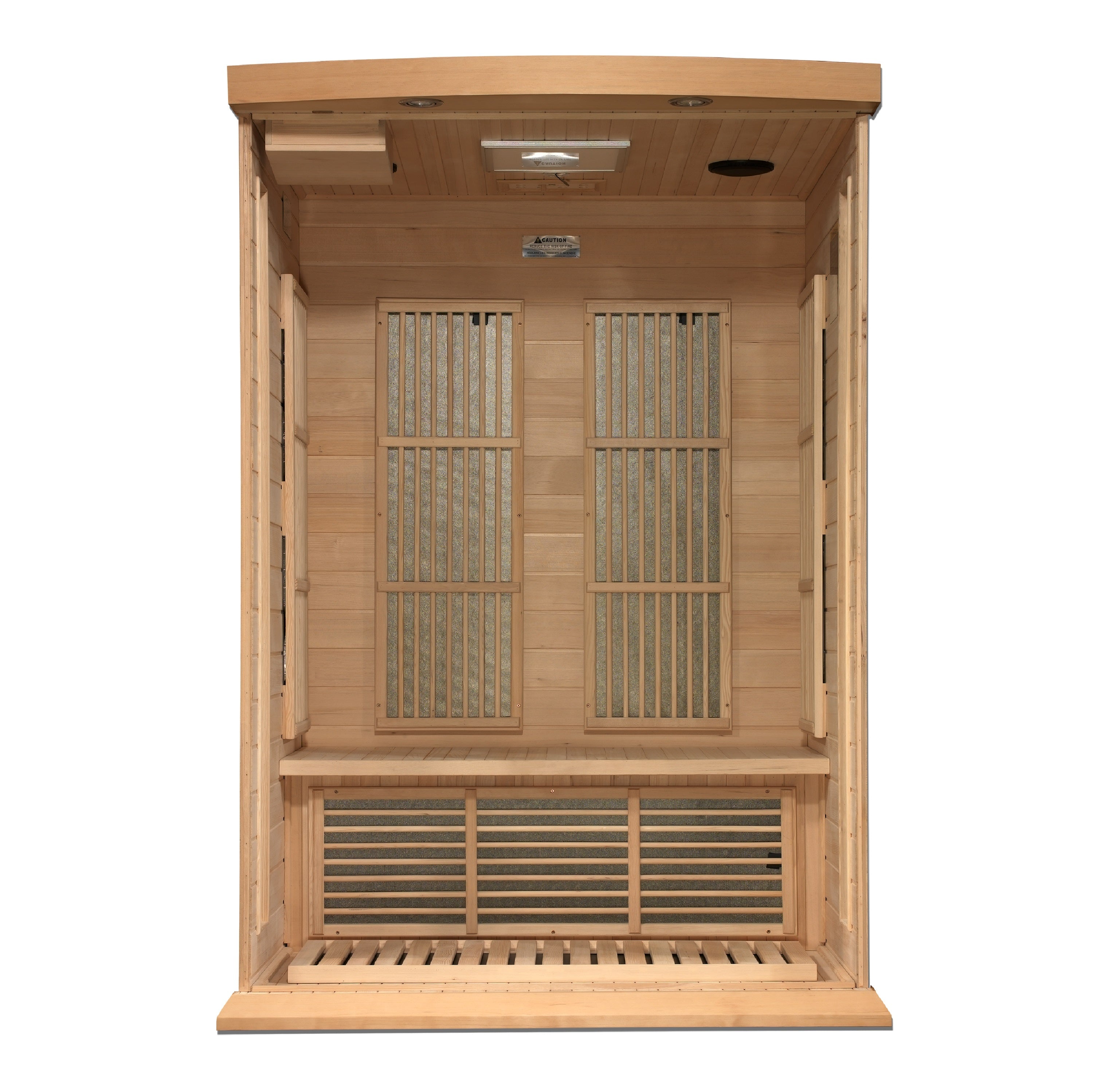 MX-K206-01-ZF Maxxus 2-Person Near Zero EMF FAR Infrared Sauna - Canadian Hemlock - Superior Health & Fitness Solutions