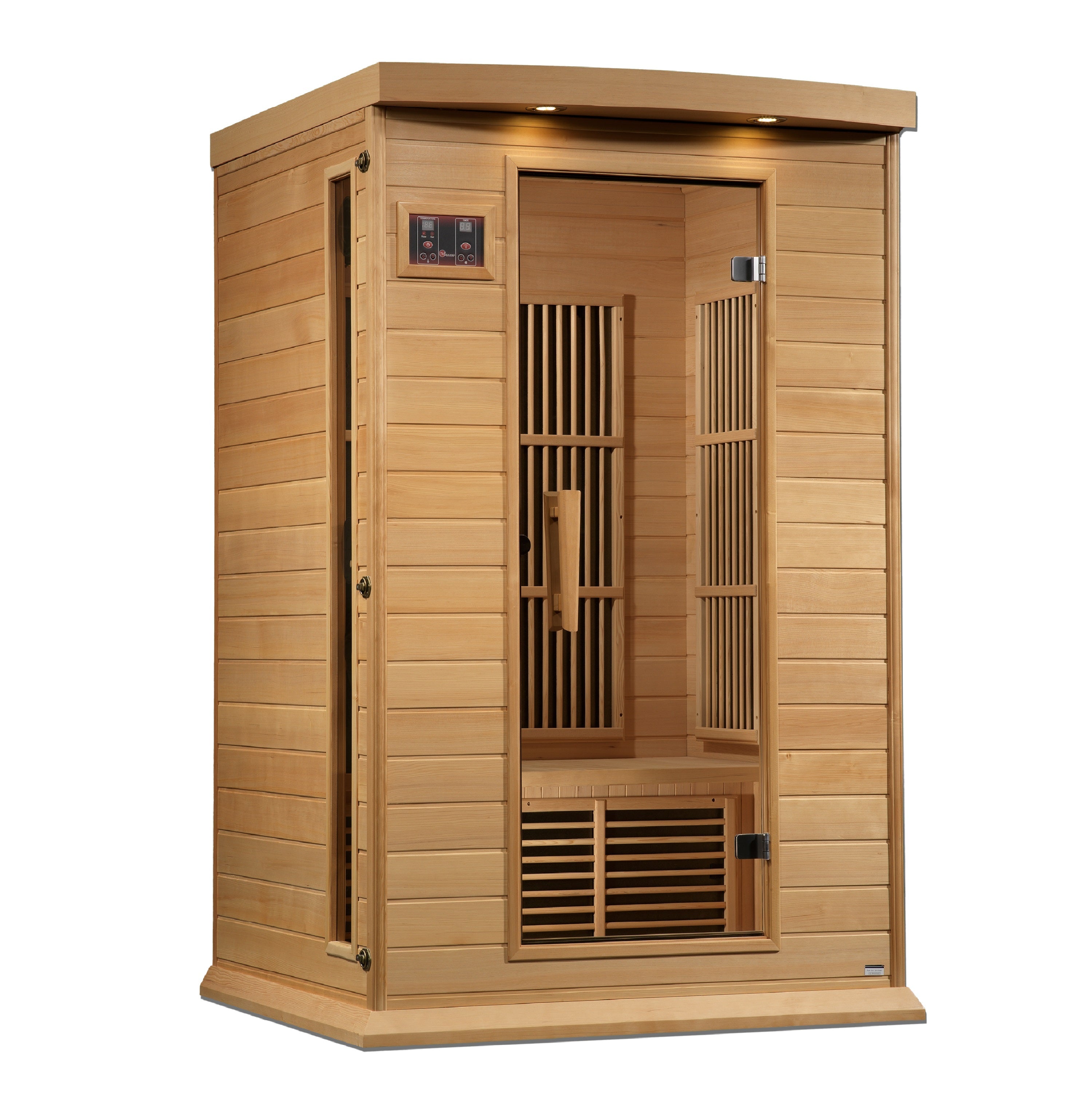 MX-K206-01-ZF Maxxus 2-Person Near Zero EMF FAR Infrared Sauna - Canadian Hemlock - Superior Health & Fitness Solutions