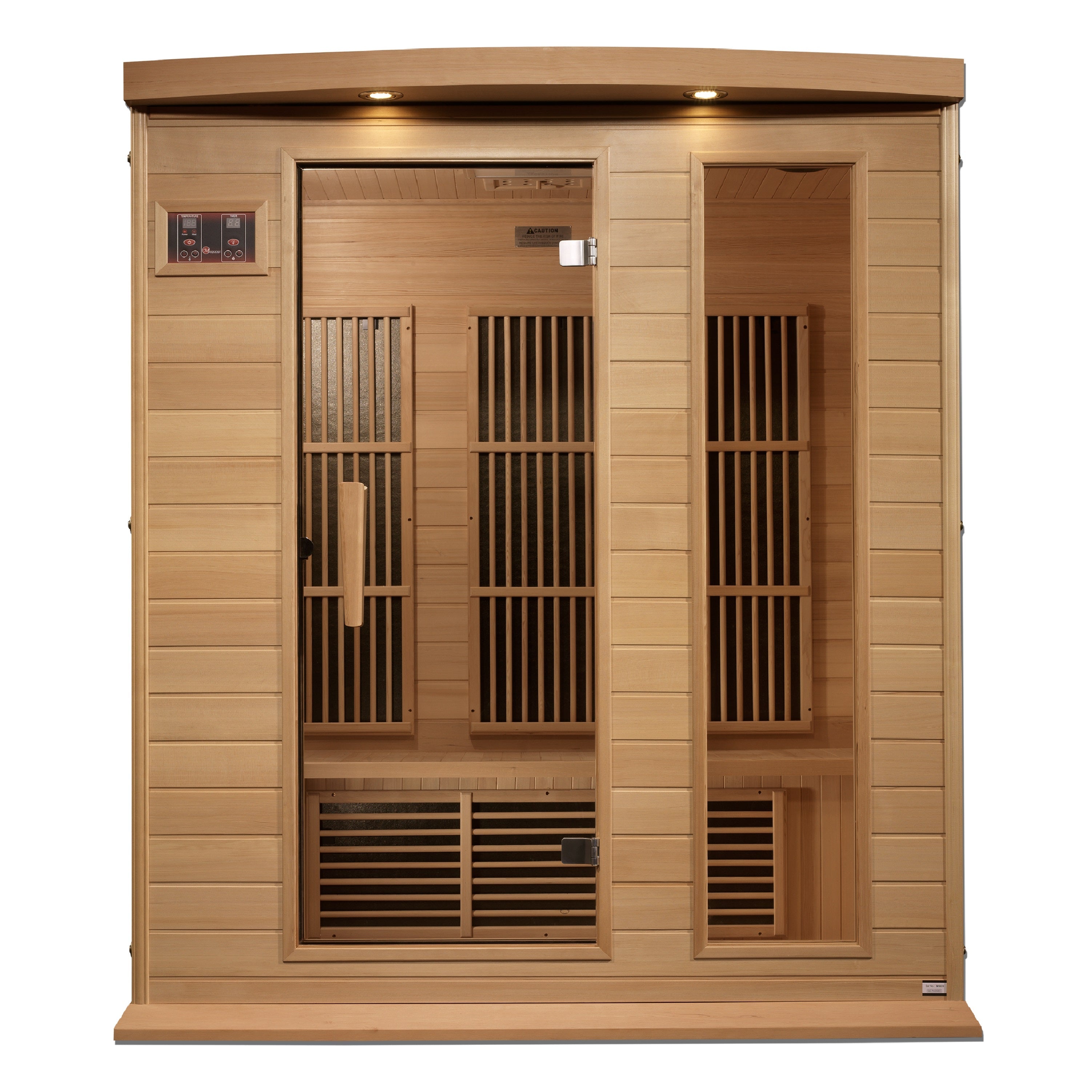 MX-K306-01-ZF Maxxus 3-Person Near Zero EMF FAR Infrared Sauna - Canadian Hemlock - Superior Health & Fitness Solutions