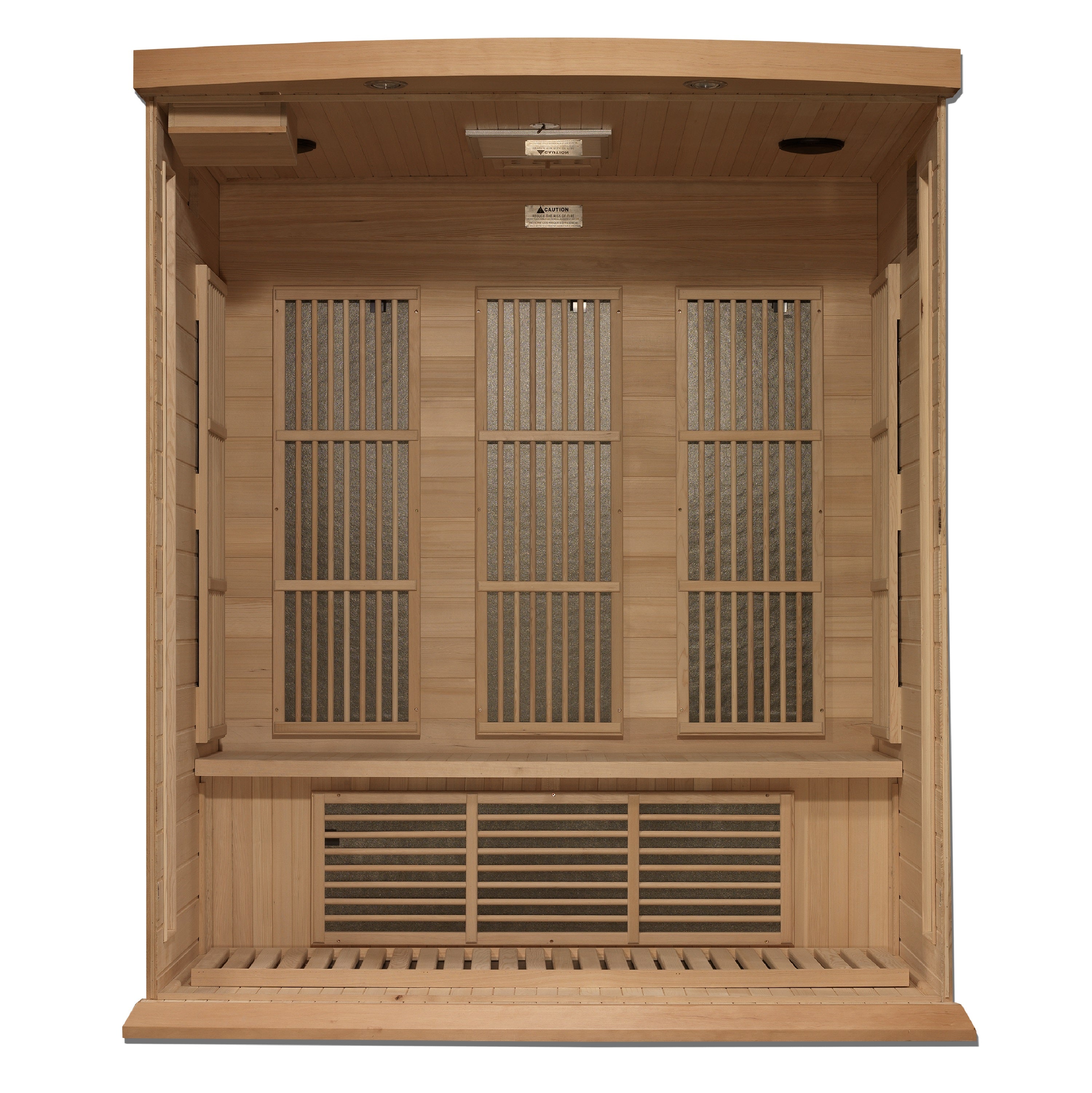 MX-K306-01-ZF Maxxus 3-Person Near Zero EMF FAR Infrared Sauna - Canadian Hemlock - Superior Health & Fitness Solutions