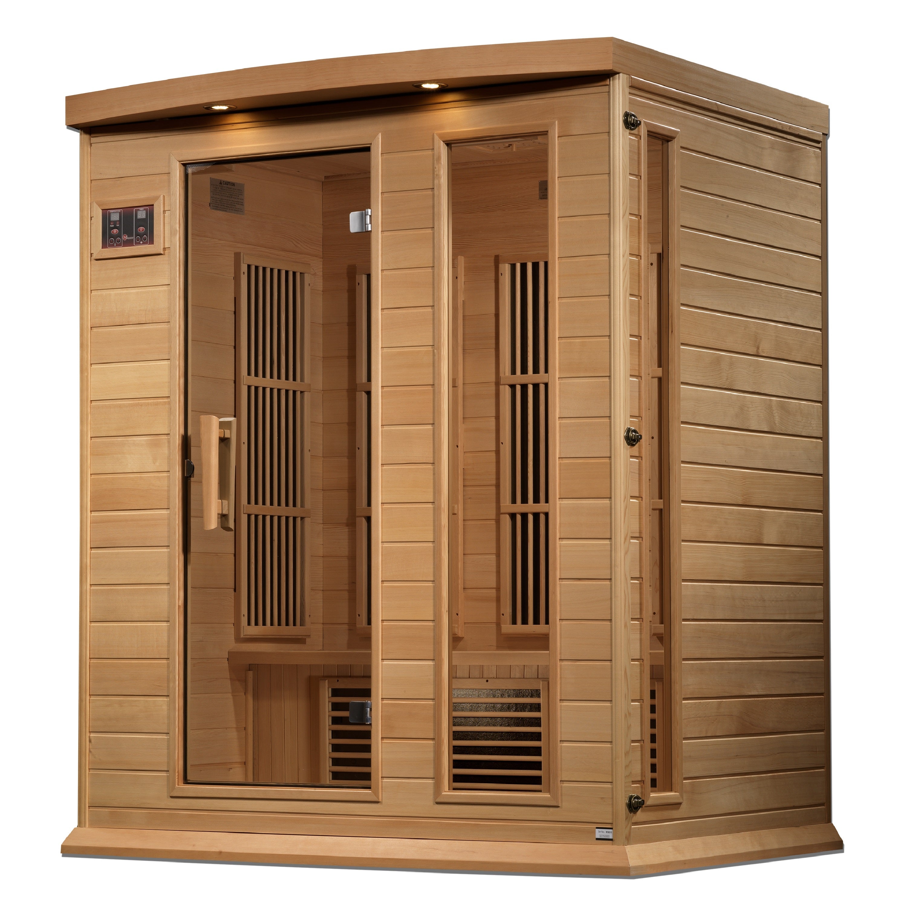 MX-K306-01-ZF Maxxus 3-Person Near Zero EMF FAR Infrared Sauna - Canadian Hemlock - Superior Health & Fitness Solutions