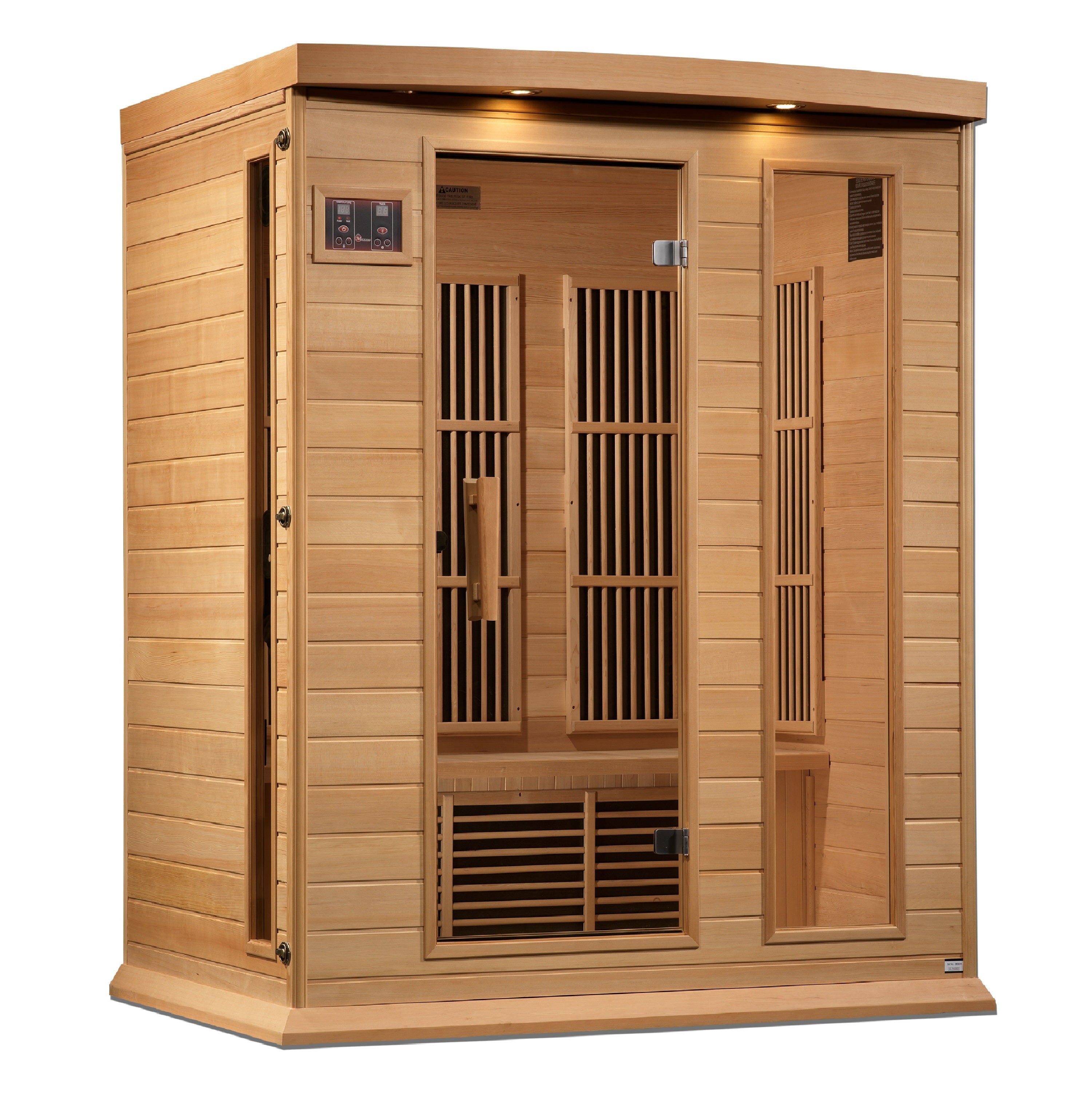 MX-K306-01-ZF Maxxus 3-Person Near Zero EMF FAR Infrared Sauna - Canadian Hemlock - Superior Health & Fitness Solutions