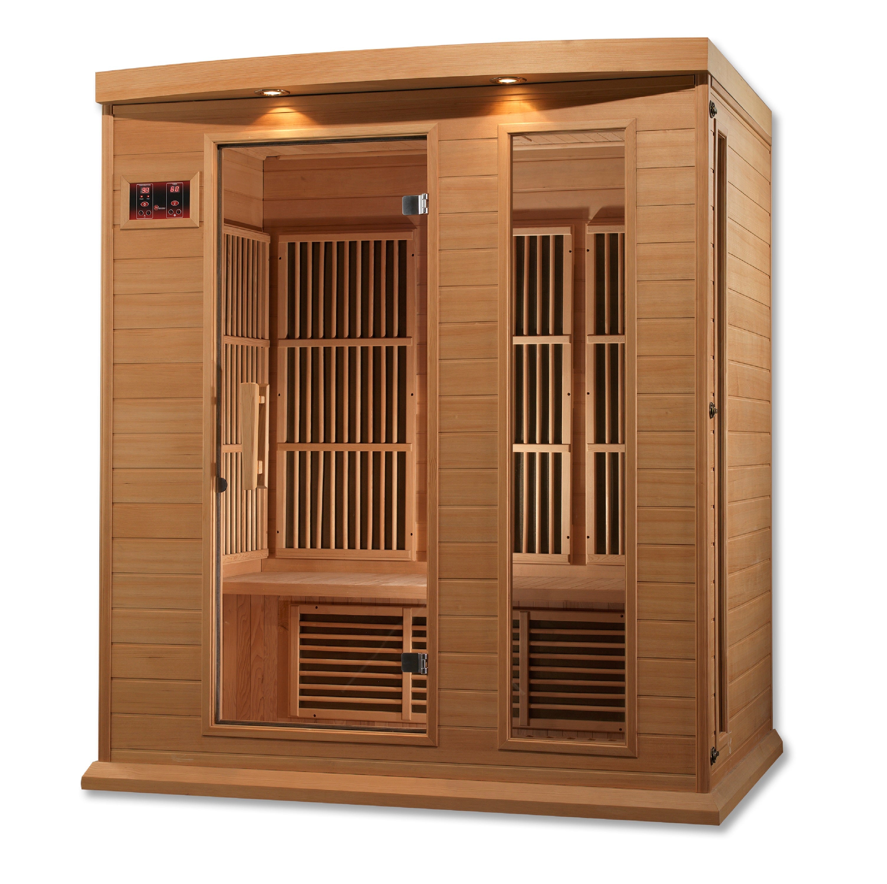 MX-K306-01 Maxxus 3-Person Low EMF FAR Infrared Sauna Canadian Hemlock - Superior Health & Fitness Solutions