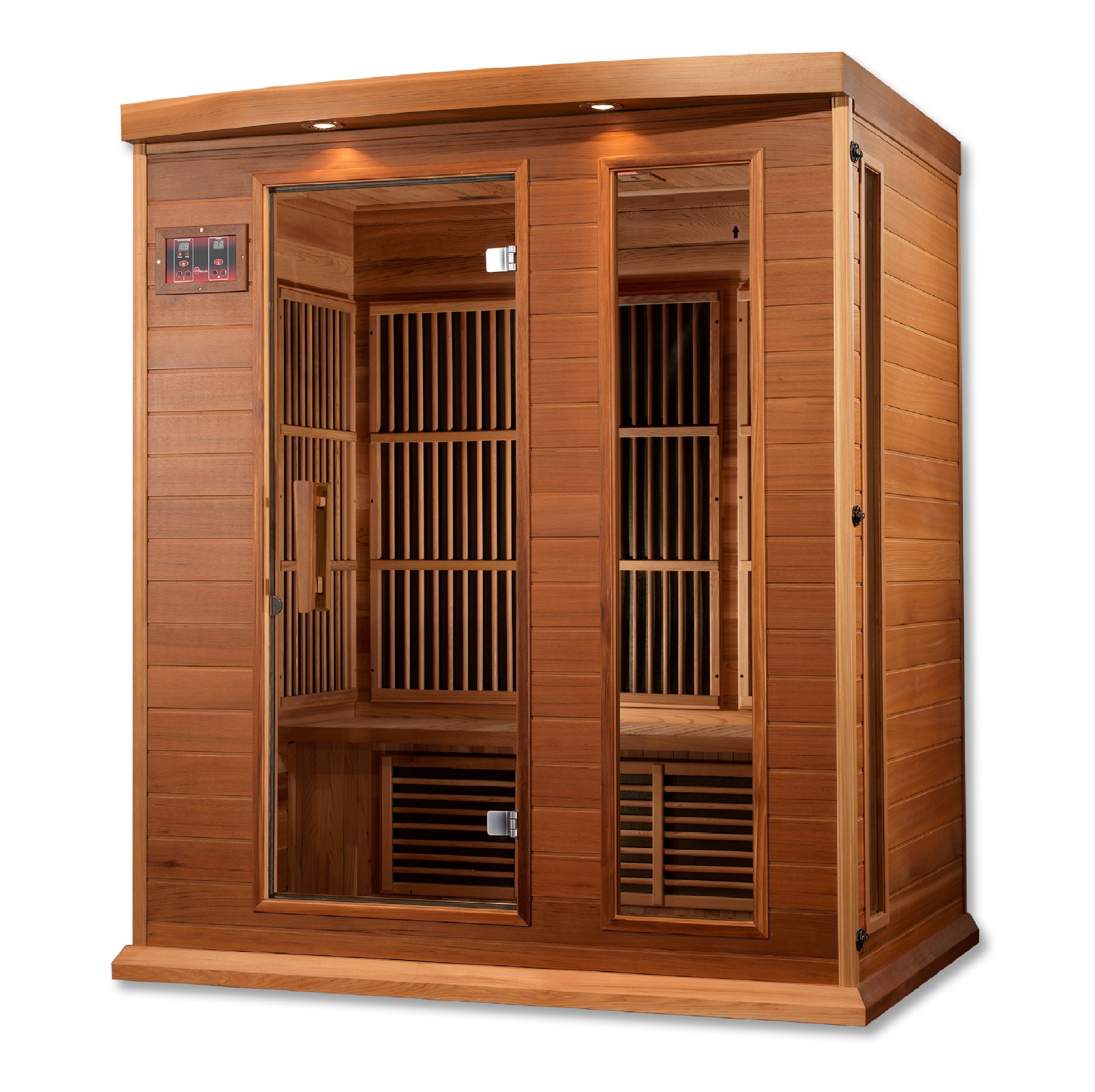 MX-K306-01-ZF CED Maxxus "Montilemar Edition" 3-Person Near Zero EMF FAR Infrared Sauna - Canadian Red Cedar - Superior Health & Fitness Solutions