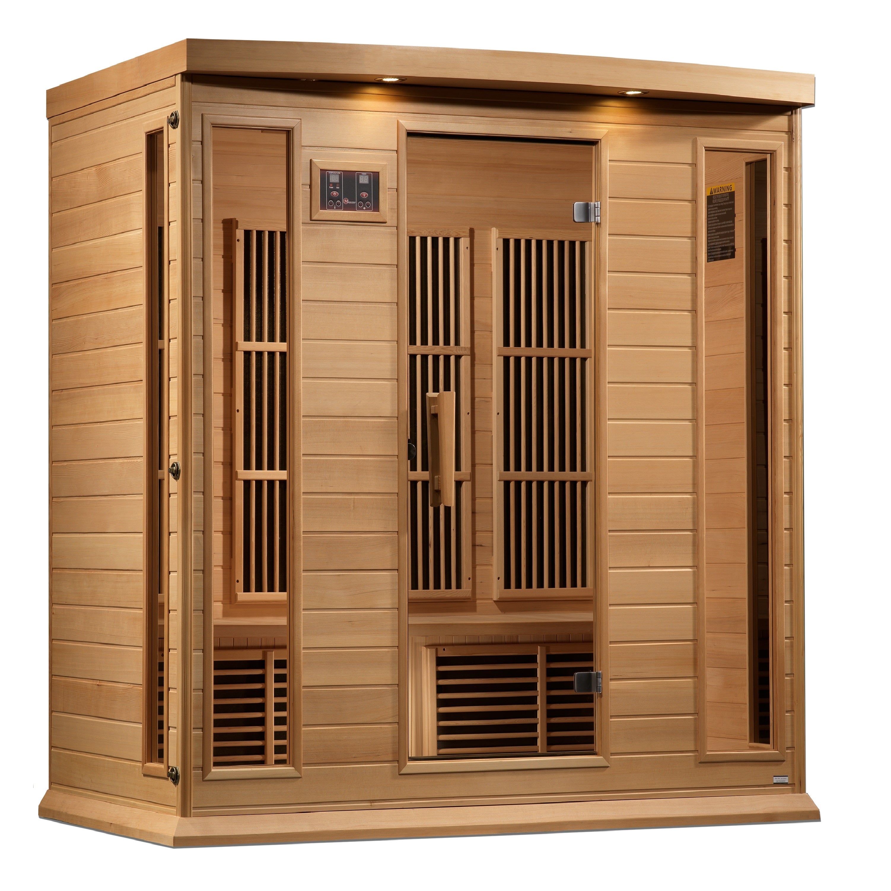 MX-K406-01-ZF Maxxus 4-Person Near Zero EMF FAR Infrared Sauna - Canadian Hemlock - Superior Health & Fitness Solutions