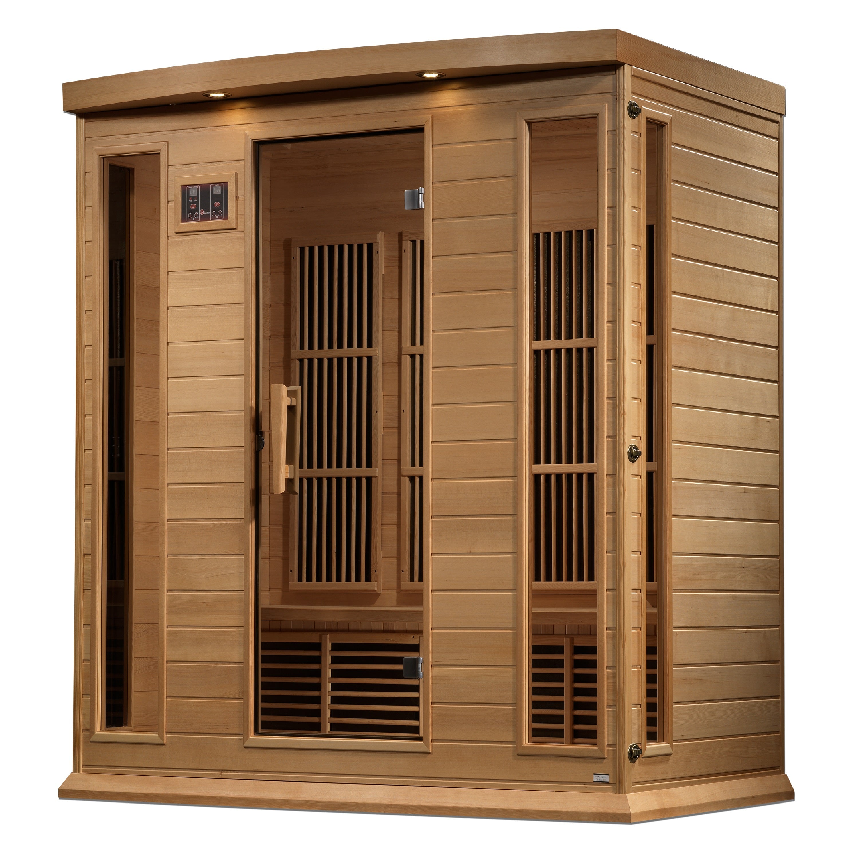 MX-K406-01-ZF Maxxus 4-Person Near Zero EMF FAR Infrared Sauna - Canadian Hemlock - Superior Health & Fitness Solutions