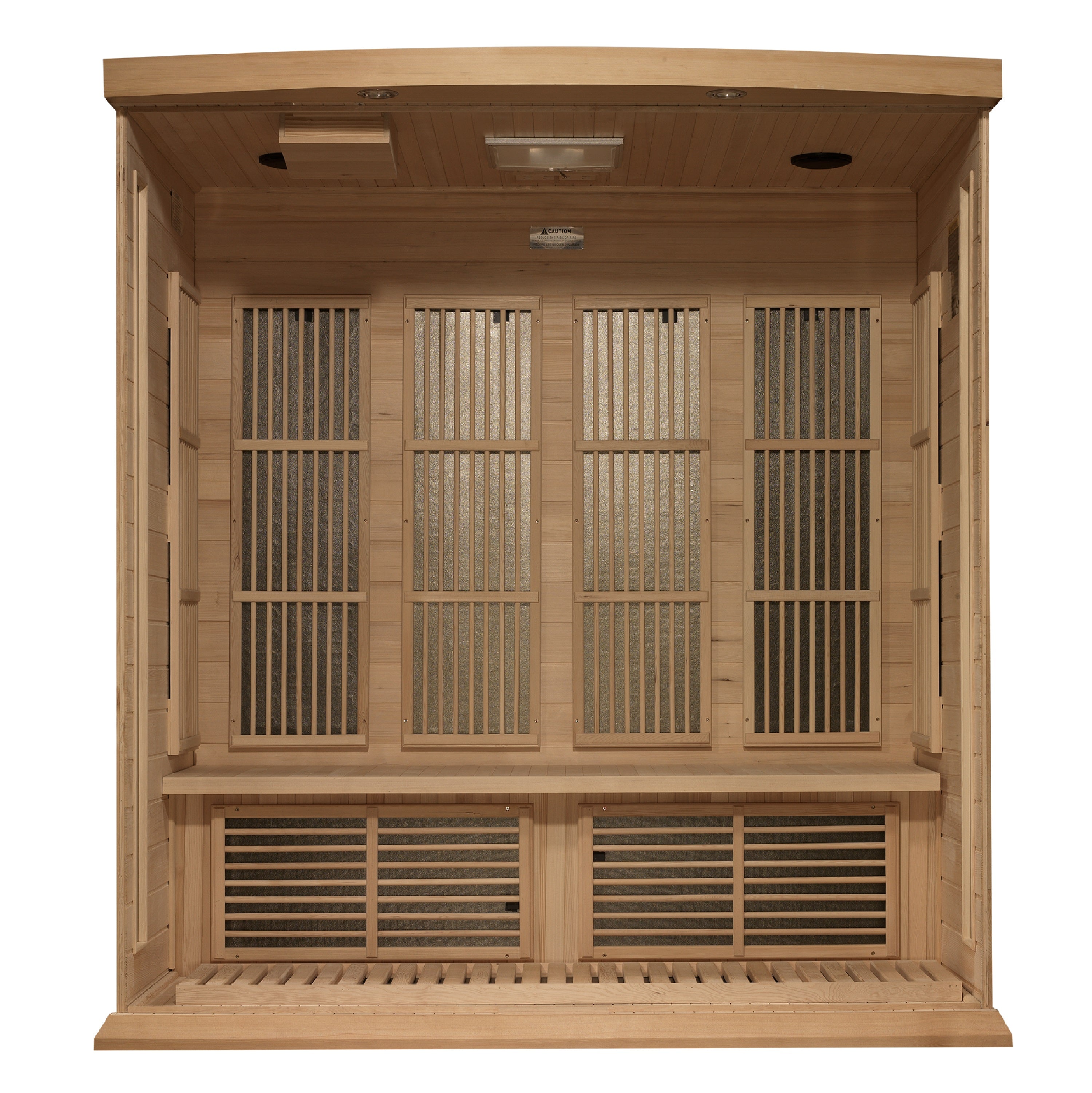 MX-K406-01-ZF Maxxus 4-Person Near Zero EMF FAR Infrared Sauna - Canadian Hemlock - Superior Health & Fitness Solutions