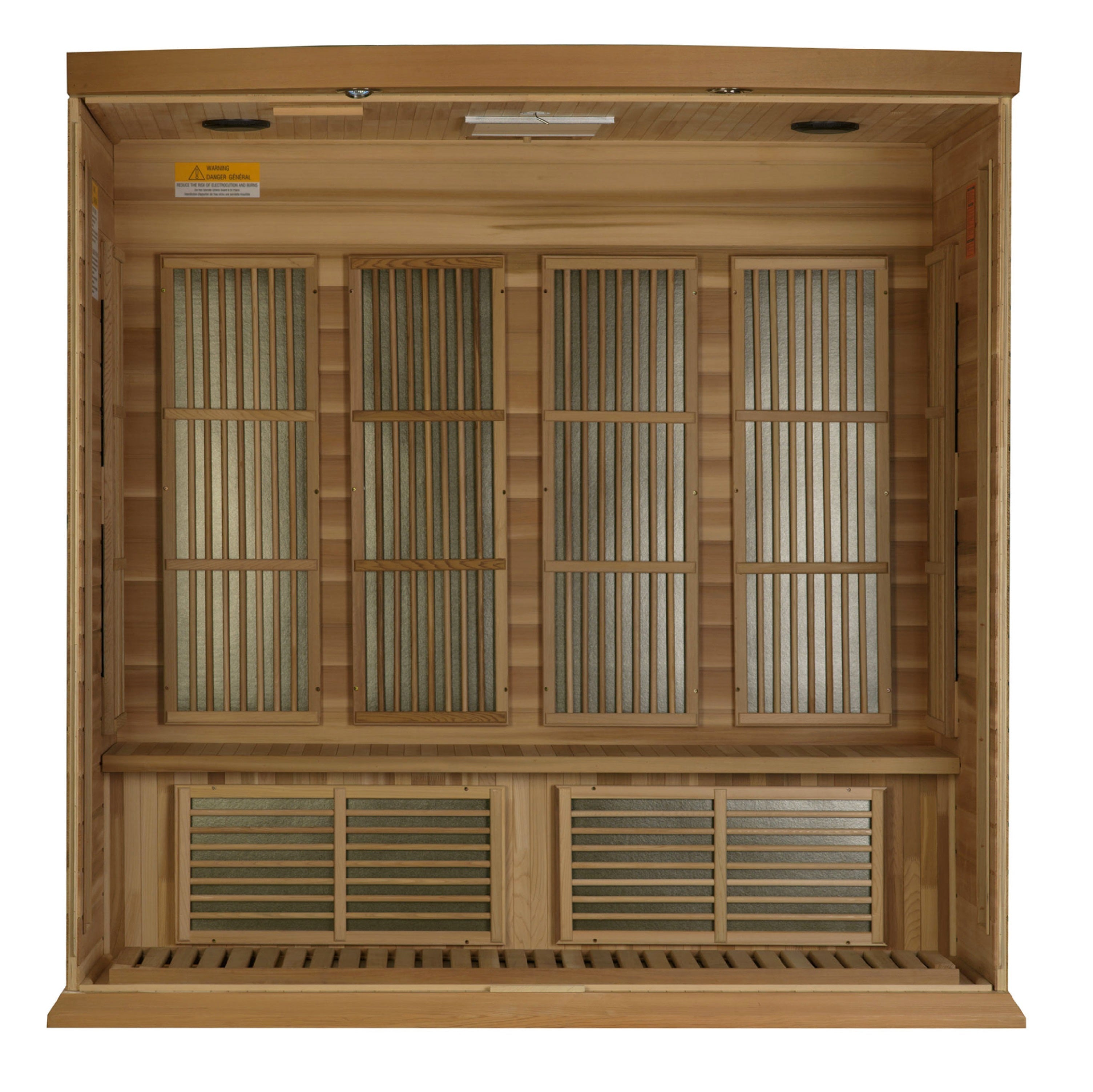 MX-K406-01-ZF CED Maxxus "Chaumont Edition" 4-Person Near Zero EMF FAR Infrared Sauna - Canadian Red Cedar - Superior Health & Fitness Solutions