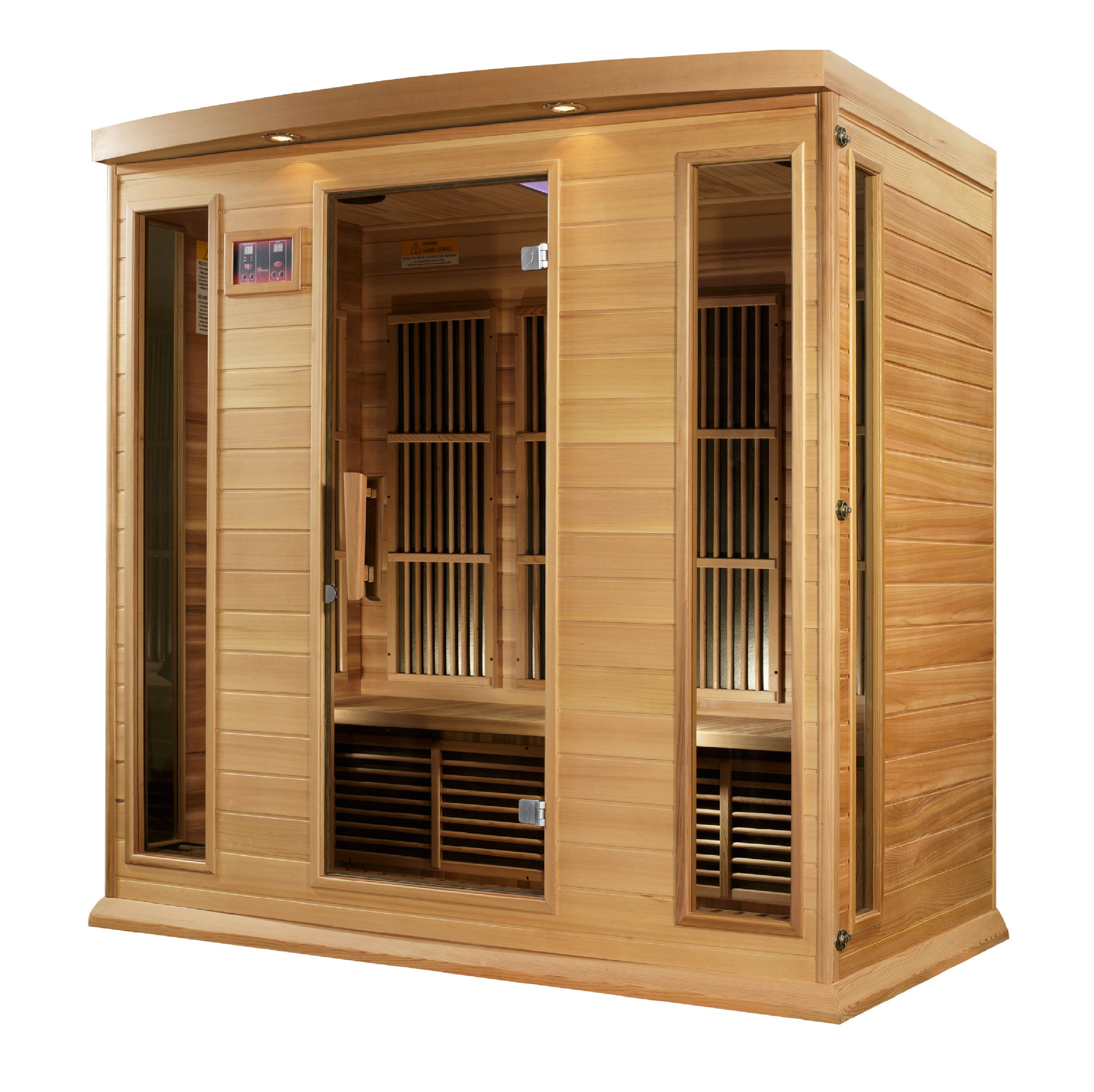 MX-K406-01-ZF CED Maxxus "Chaumont Edition" 4-Person Near Zero EMF FAR Infrared Sauna - Canadian Red Cedar - Superior Health & Fitness Solutions
