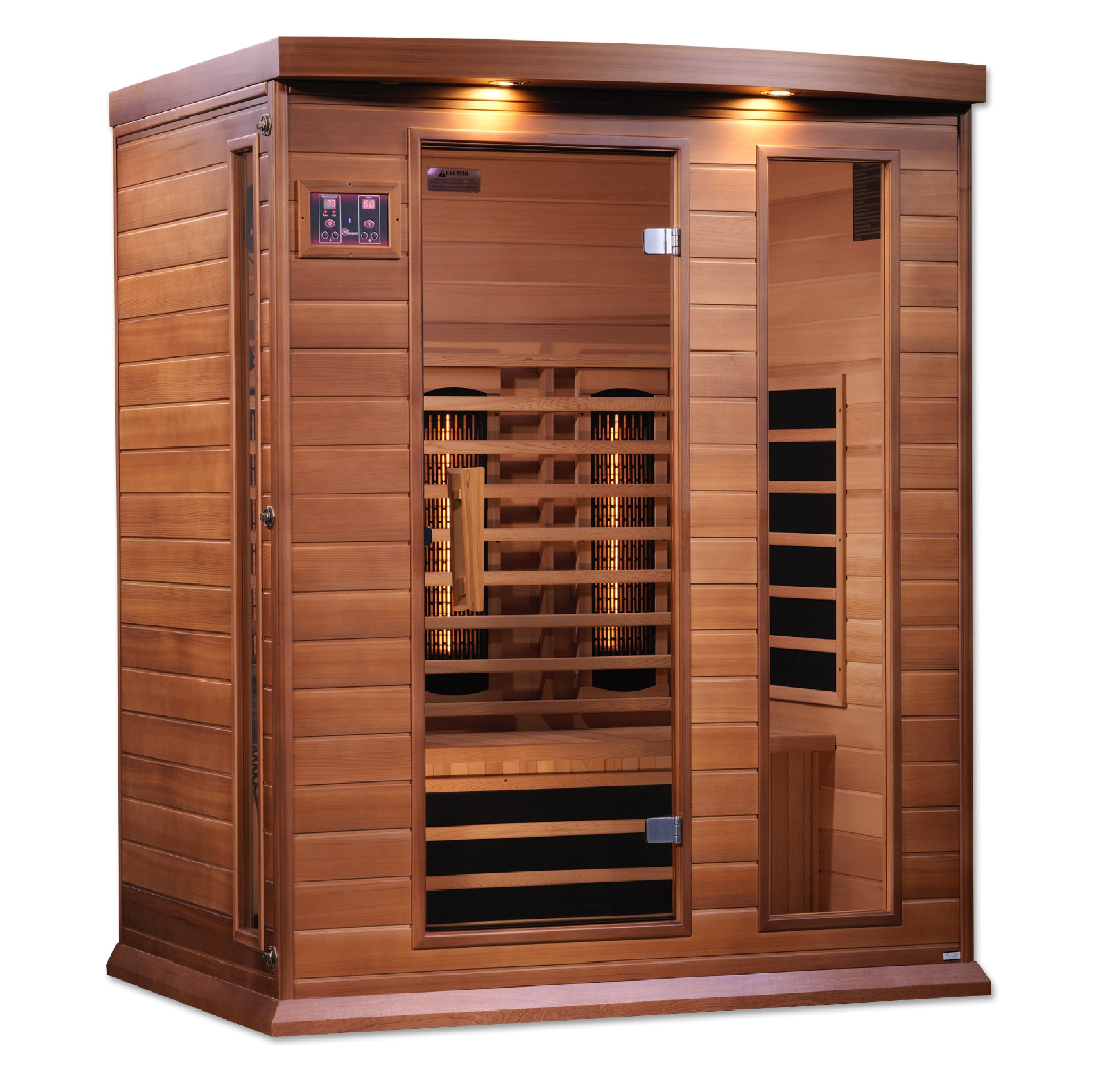 MX-M306-01-FS CED Maxxus 3-Person Full Spectrum Infrared Sauna - Canadian Red Cedar - Superior Health & Fitness Solutions