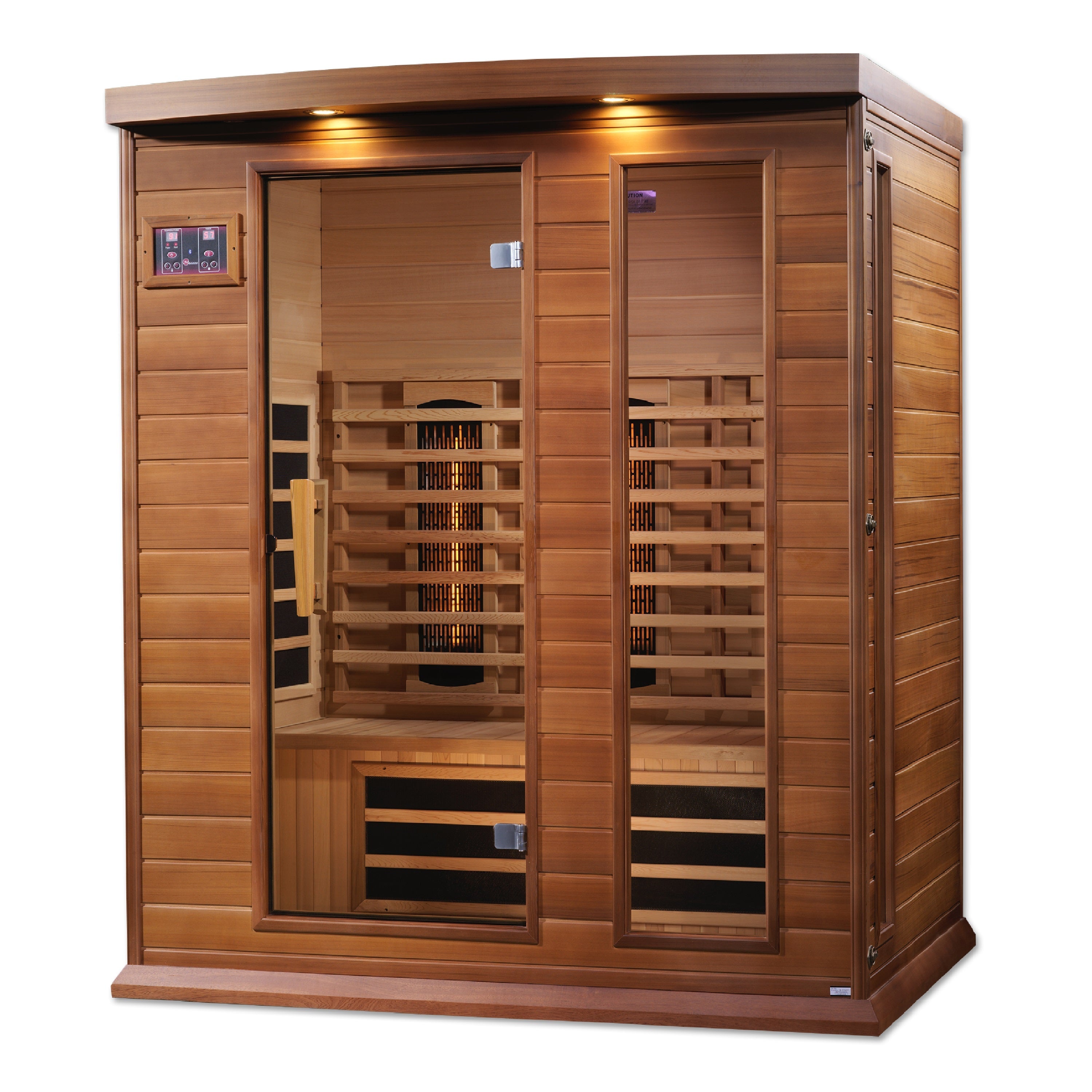 MX-M306-01-FS CED Maxxus 3-Person Full Spectrum Infrared Sauna - Canadian Red Cedar - Superior Health & Fitness Solutions