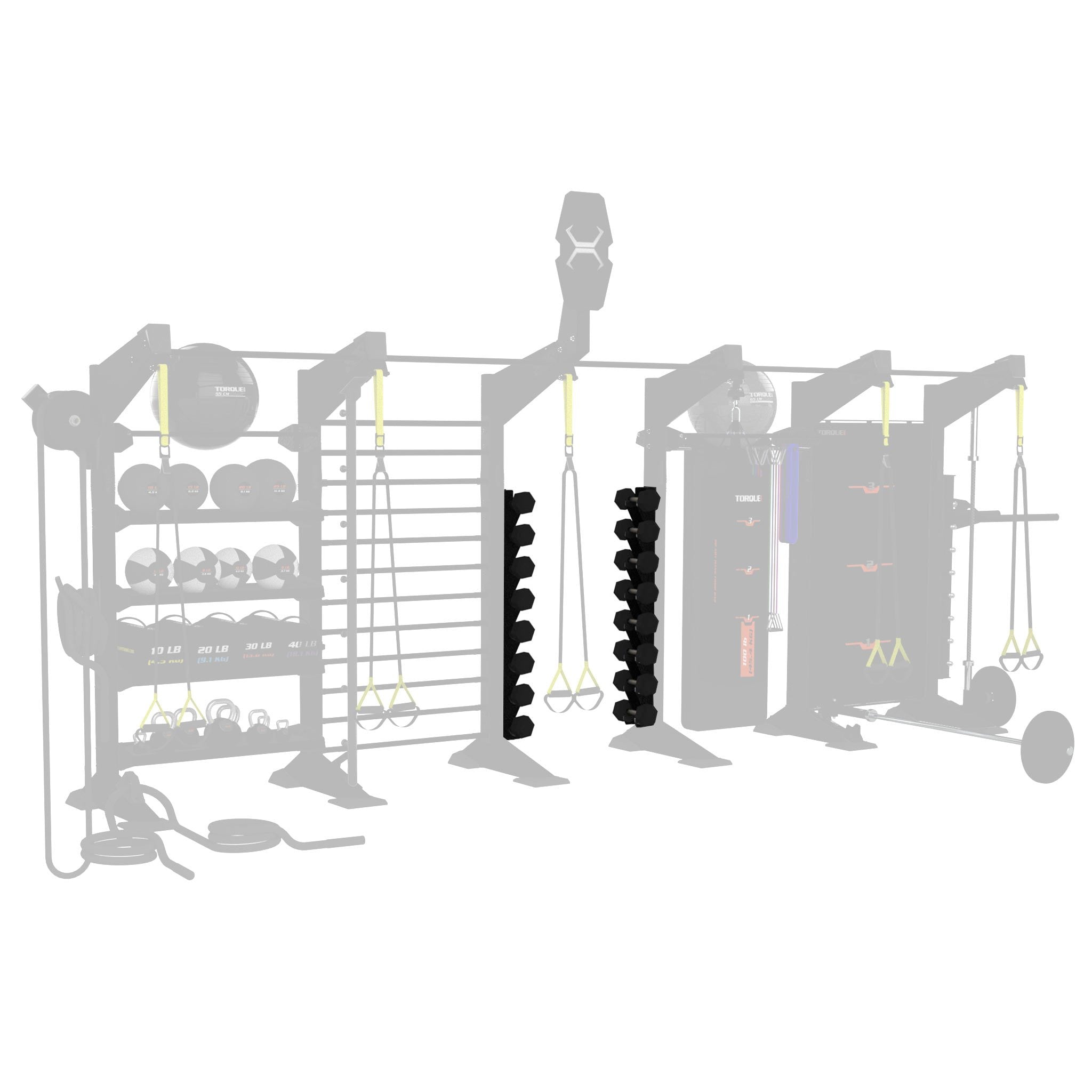 Torque Fitness X-CREATE Vertical Dumbbell Storage - 4 Pair - Superior Health & Fitness Solutions