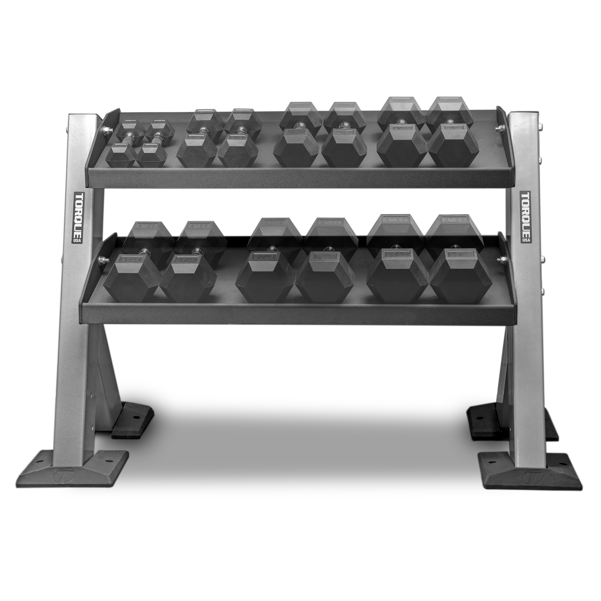 Torque Fitness X-CREATE 4 Foot (1.2 M) Hex Head Dumbbell Rack - Superior Health & Fitness Solutions