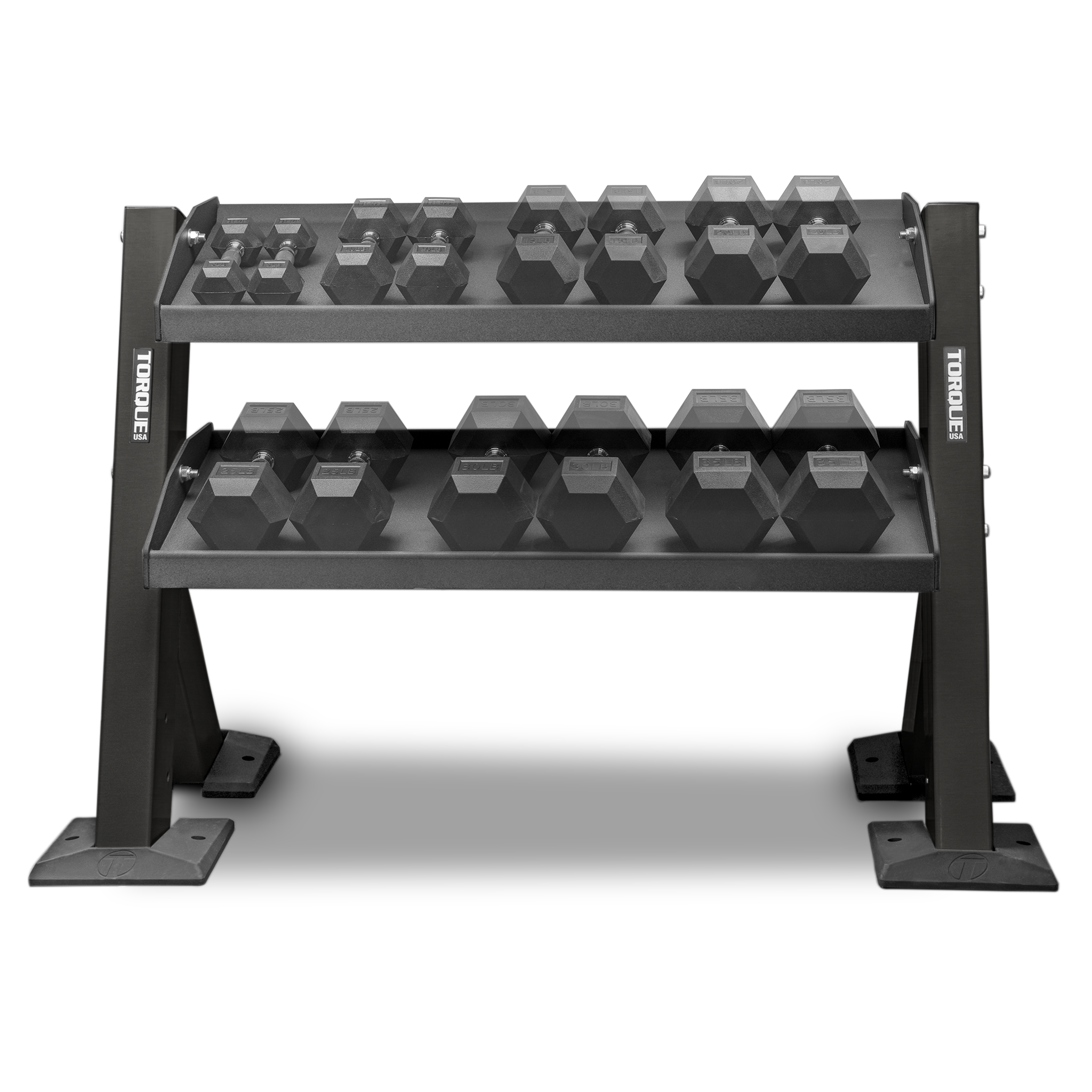 Torque Fitness X-CREATE 4 Foot (1.2 M) Hex Head Dumbbell Rack - Superior Health & Fitness Solutions