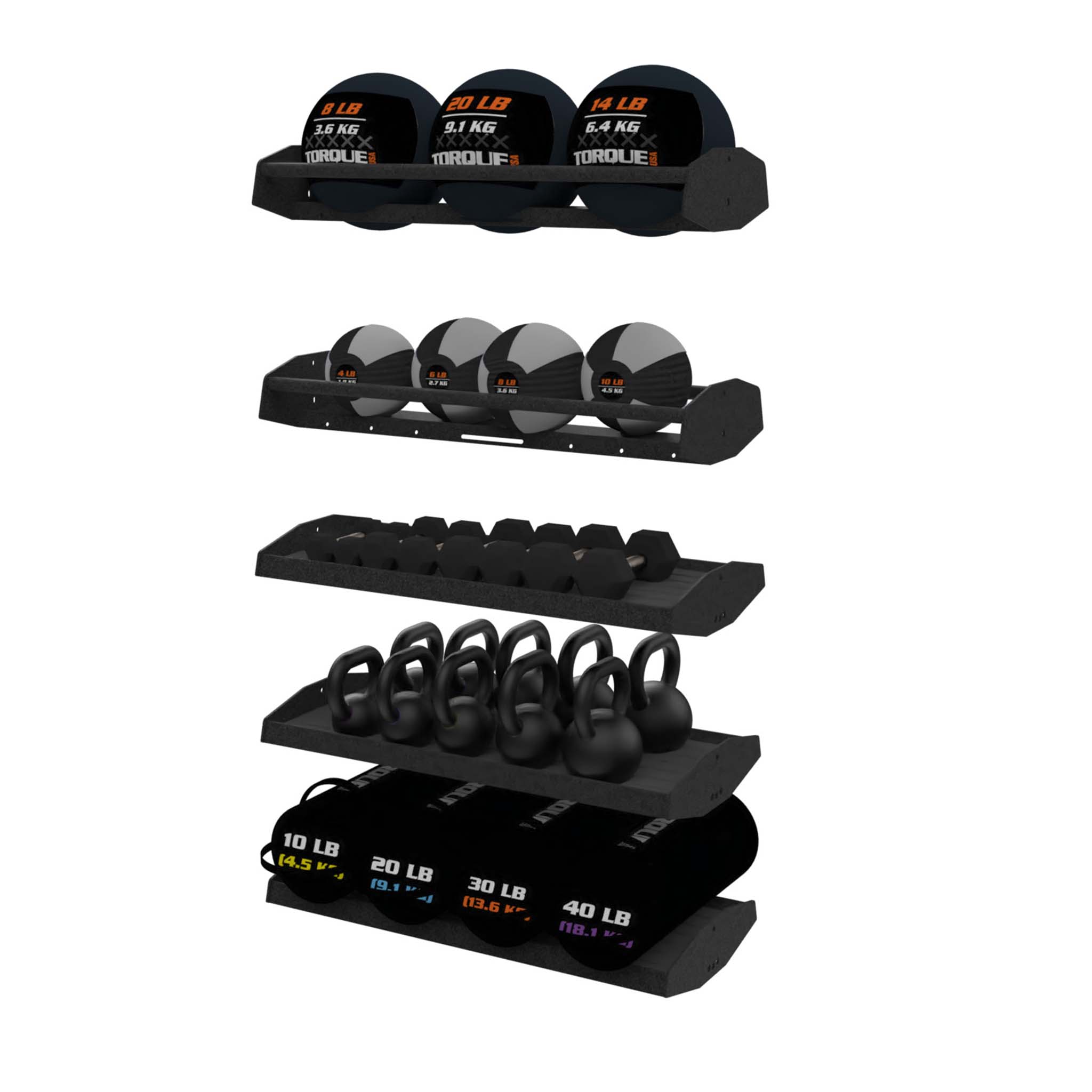 Torque Fitness X-CREATE 4 Ft (1.2 M) Accessory Storage Module - Superior Health & Fitness Solutions