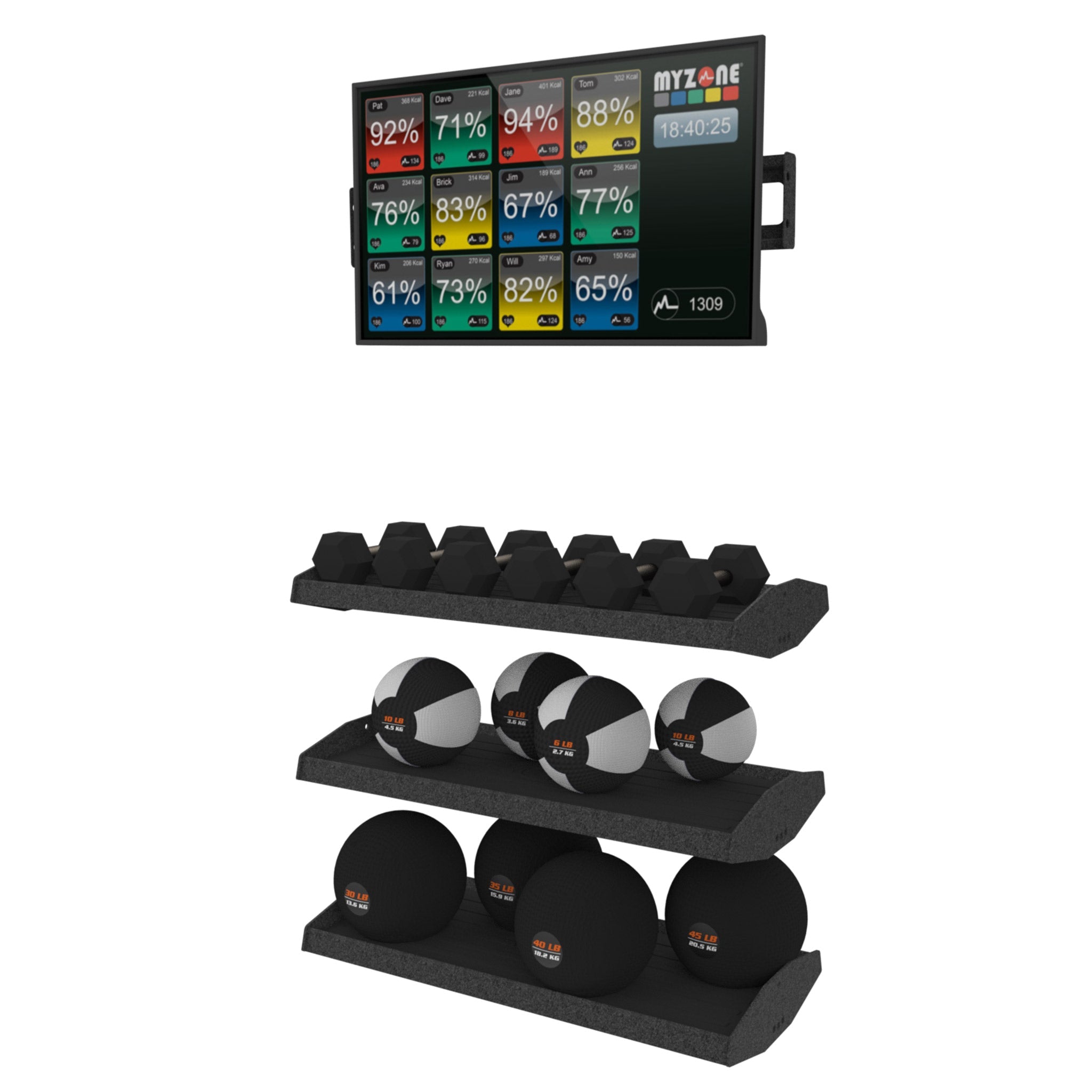 Torque Fitness X-CREATE 4 Ft (1.2 M) Monitor Mount & Storage Module - Superior Health & Fitness Solutions