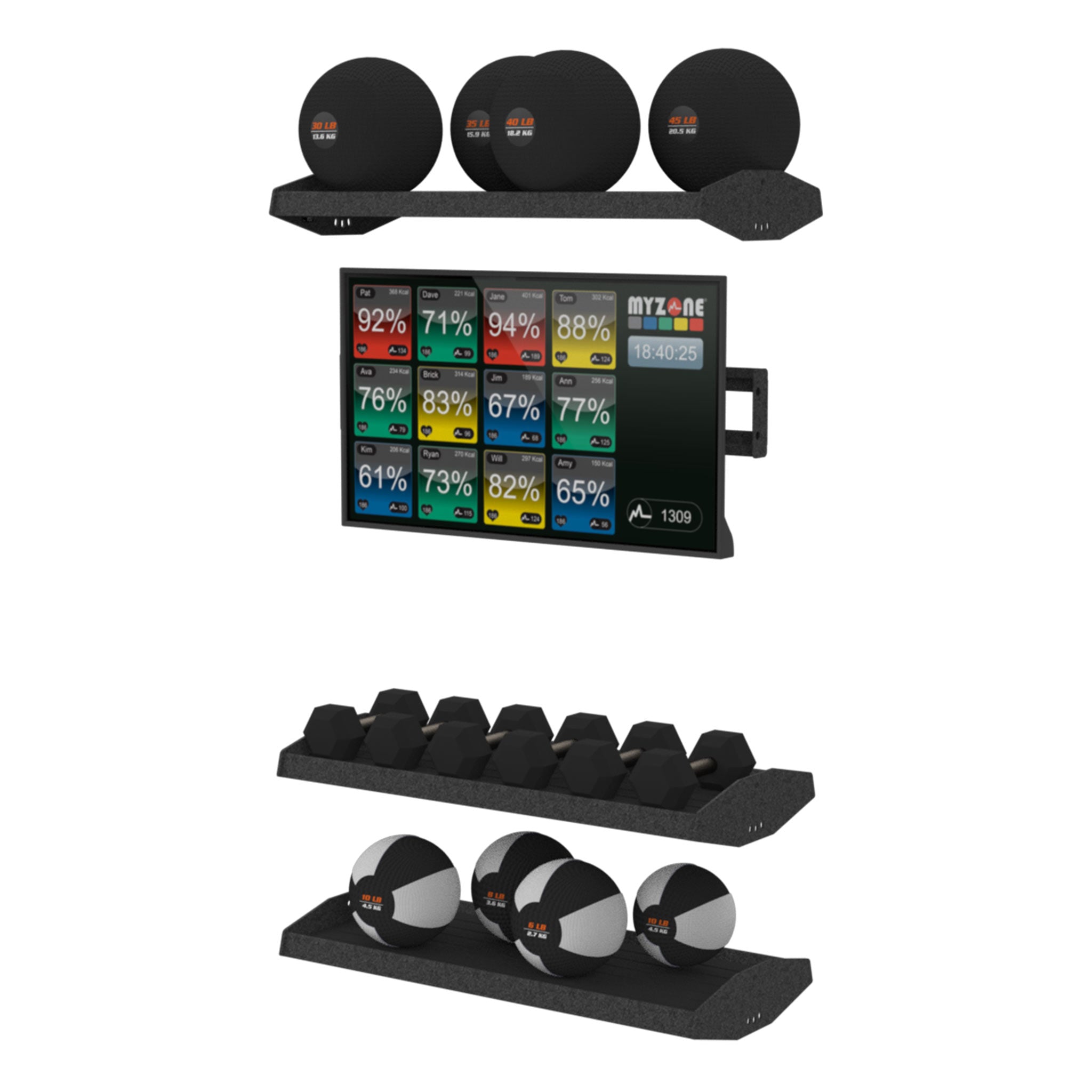 Torque Fitness X-CREATE 4 Ft (1.2 M) Monitor Mount & Storage Module - Superior Health & Fitness Solutions