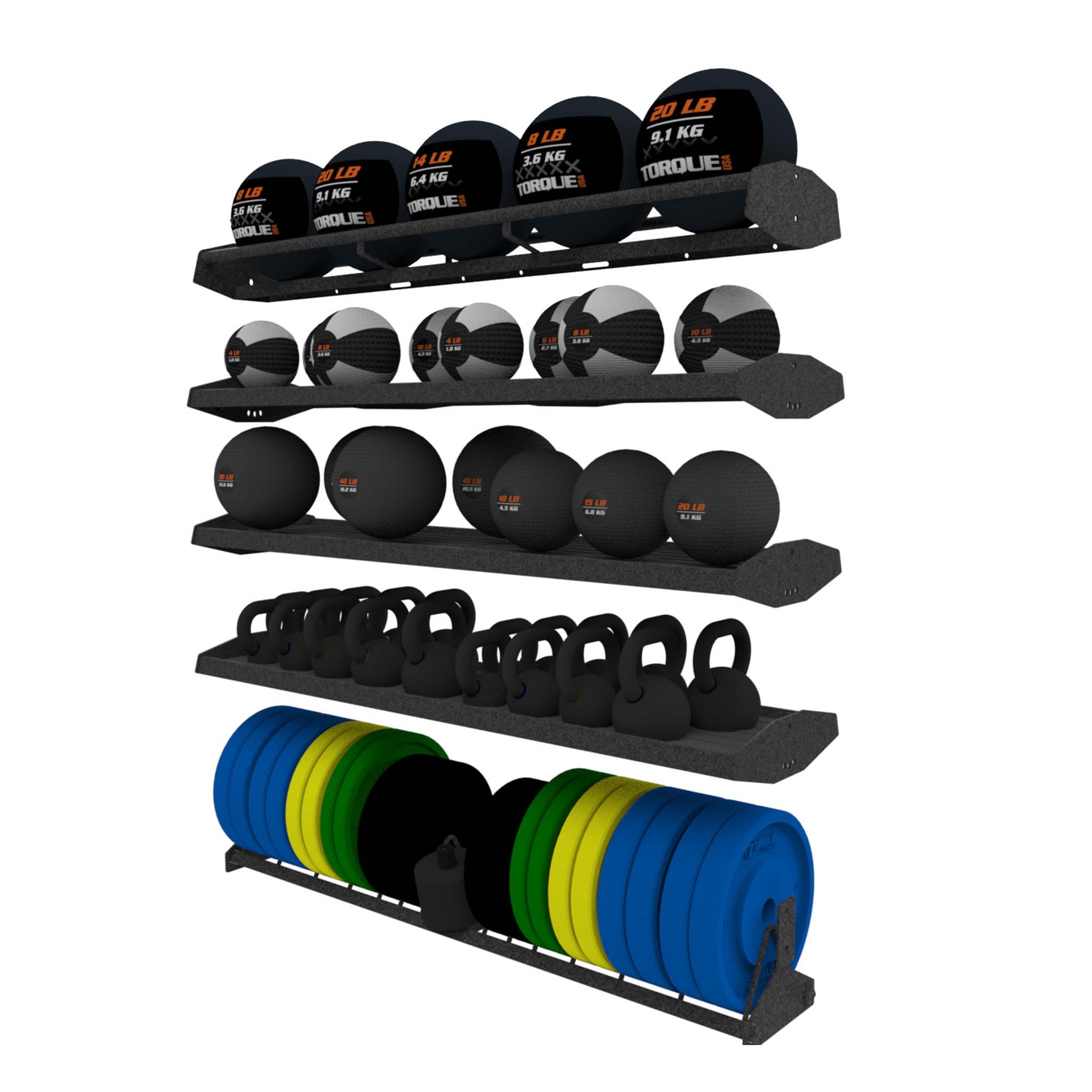 Torque Fitness X-CREATE 6 Ft (1.8 M) Accessory/Bumper Bookshelf Storage Module - Superior Health & Fitness Solutions