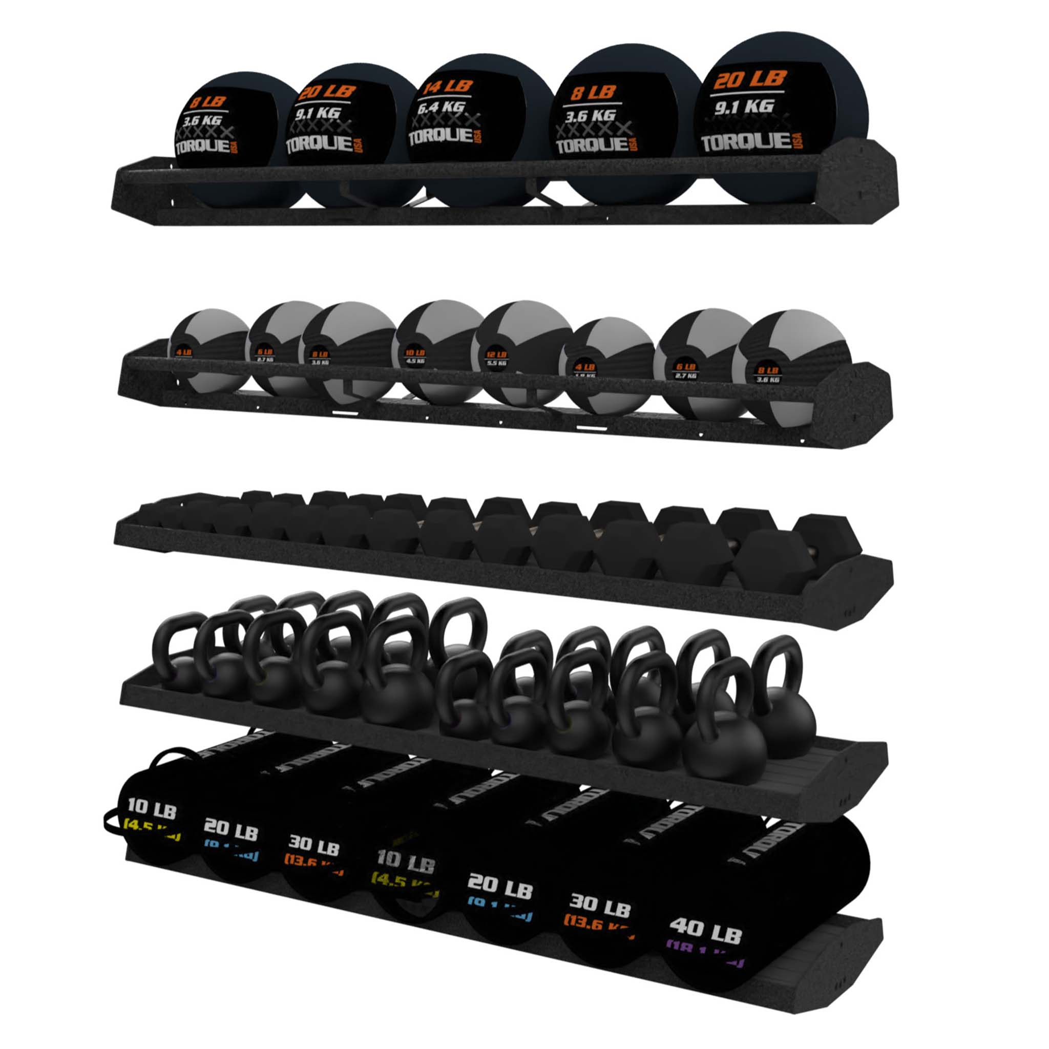 Torque Fitness X-CREATE 6 Ft (1.8 M) Accessory Storage Module - Superior Health & Fitness Solutions