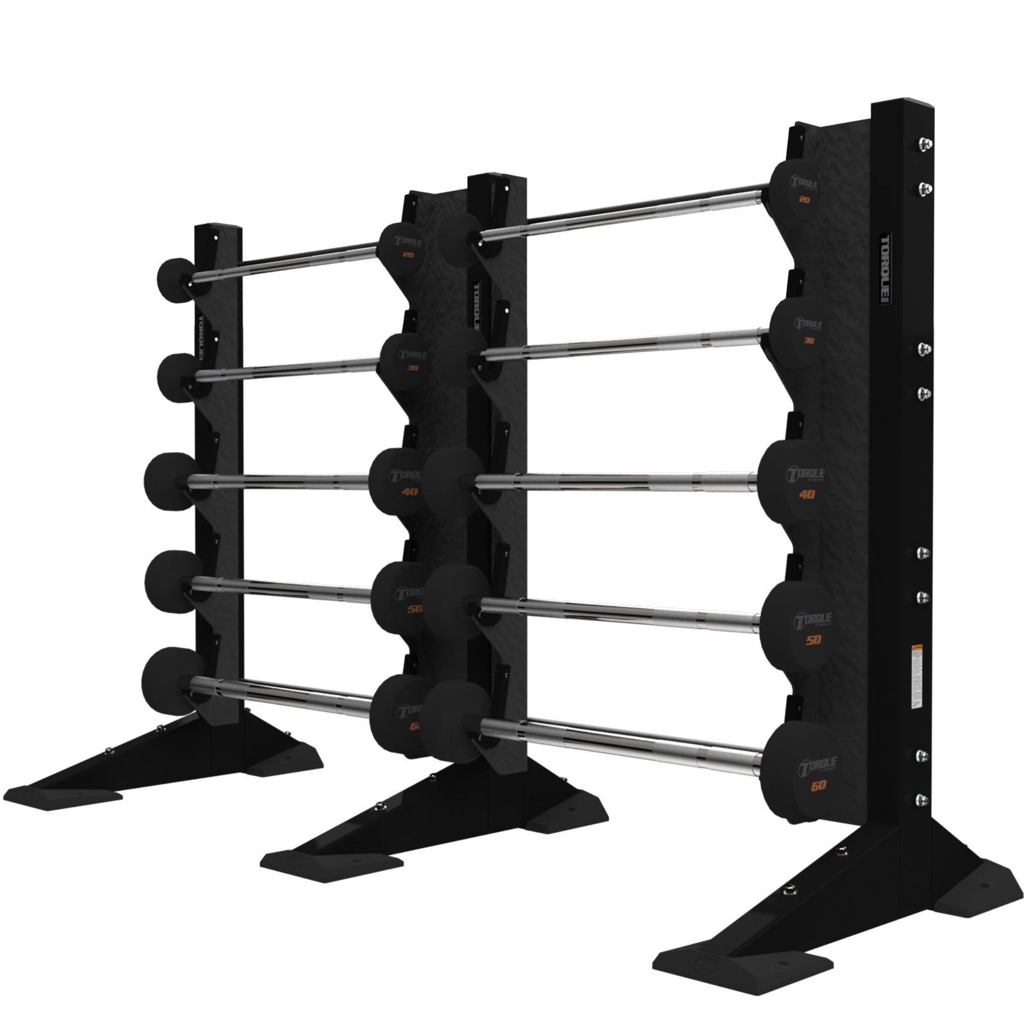 Torque Fitness X-CREATE 2-Module Wall 10 Barbell Rack - Superior Health & Fitness Solutions