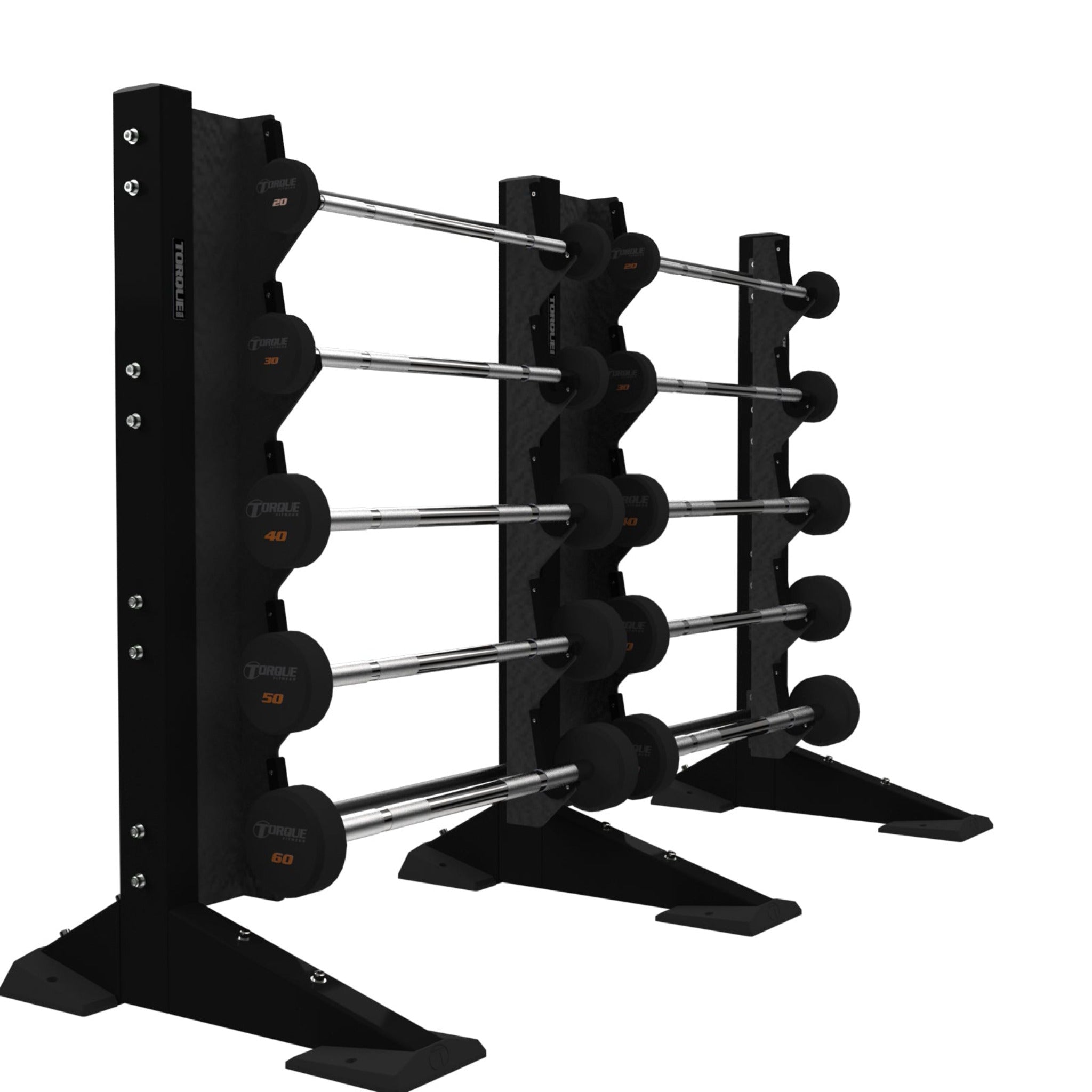 Torque Fitness X-CREATE 2-Module Wall 10 Barbell Rack - Superior Health & Fitness Solutions