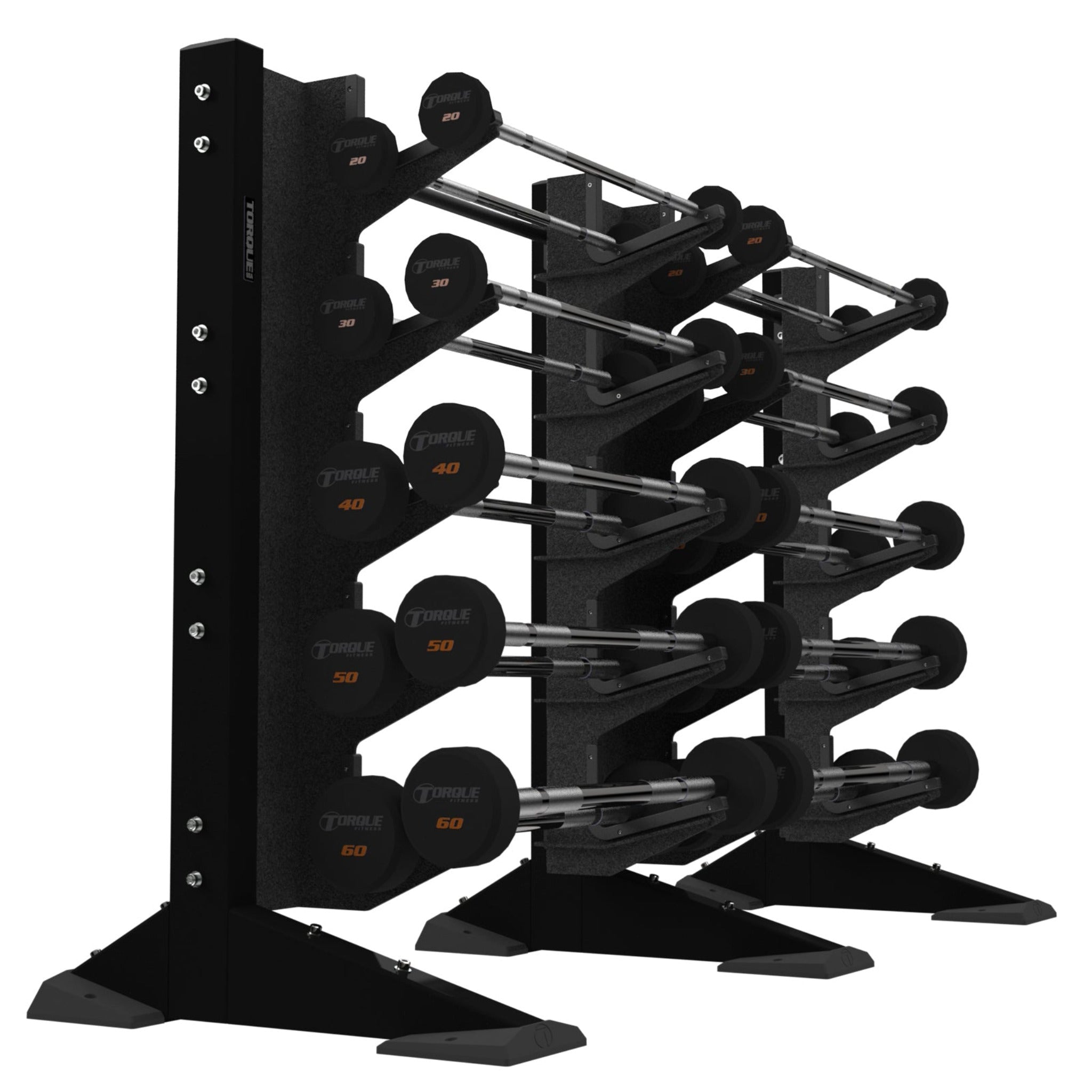 Torque Fitness X-CREATE 2-Module Wall 20 Barbell Rack - Superior Health & Fitness Solutions