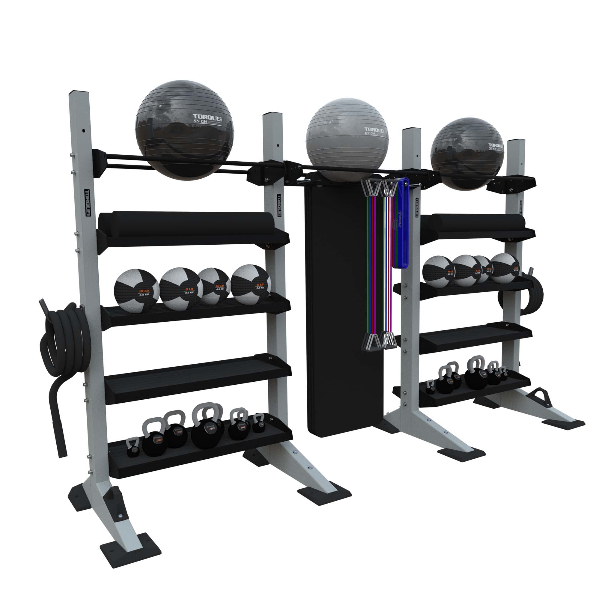 Torque Fitness X-CREATE 7 Ft (2.1 M) 3-Module Wall Storage System - Superior Health & Fitness Solutions
