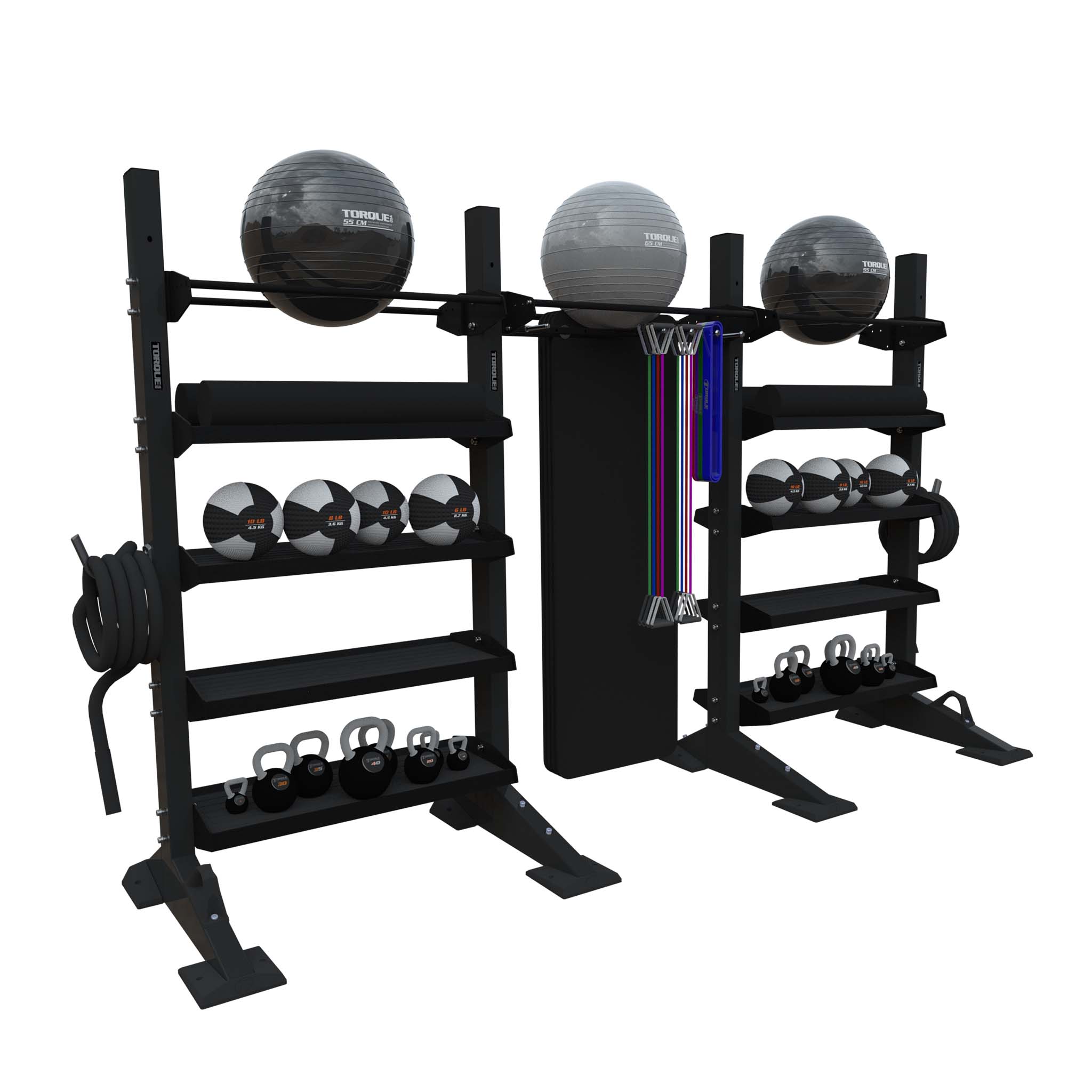 Torque Fitness X-CREATE 7 Ft (2.1 M) 3-Module Wall Storage System - Superior Health & Fitness Solutions