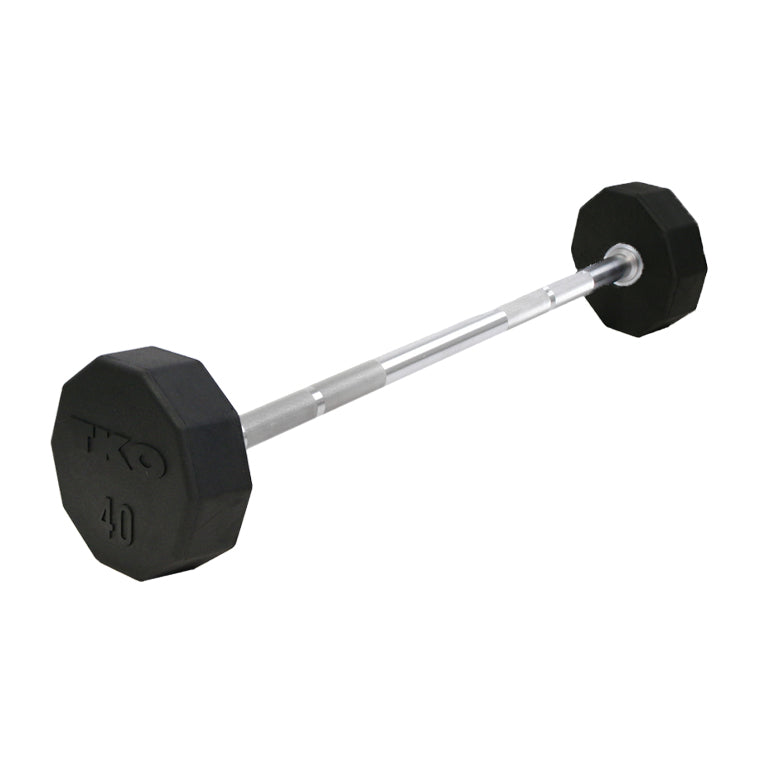 TKO Fixed Straight Bar (Rubber) - Superior Health & Fitness Solutions