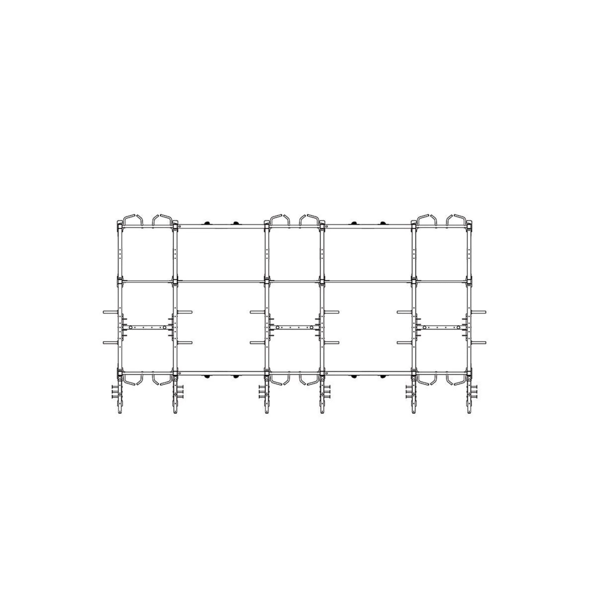 Torque Fitness 24 X 10 Foot Siege Storage Combination Rack - X1 Package - Superior Health & Fitness Solutions